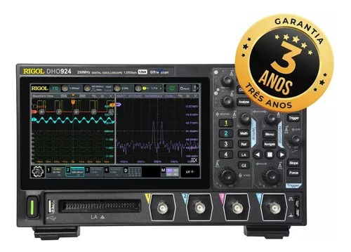 Osciloscópio Digital 250mhz 4ch 12 Bits Dho924 Rigol