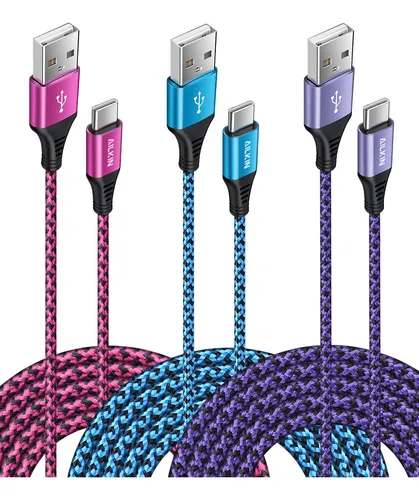 comprar Ailkin 3 Cabl Carga Samsung 6 Pie 3a Usb Tipo C Cable Rapida