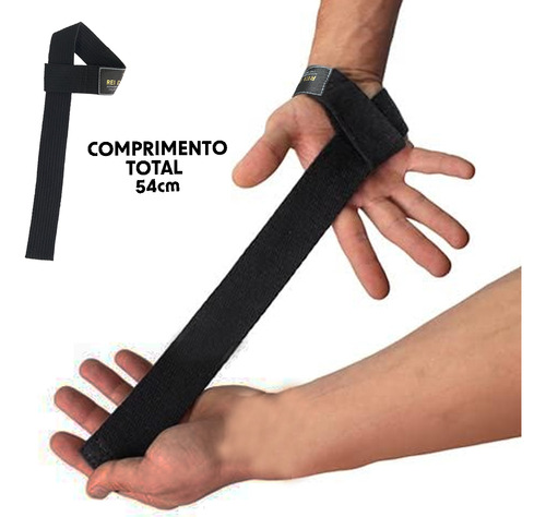 Strap Fita Protetora De Mão Para Academia 54cm Musculação