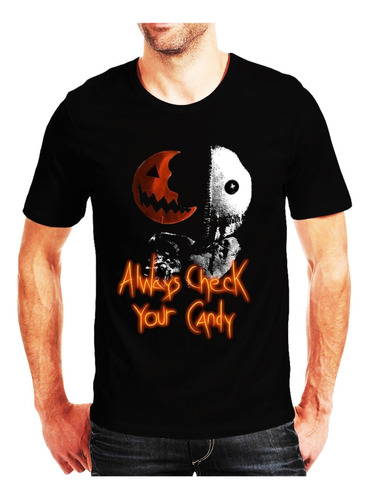 Playera Trick Or Treat Horror Terror Diseño 25 Beloma