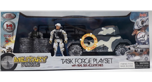 Set Militar Task Force Con Figuras Y Vehiculo Con Sonido