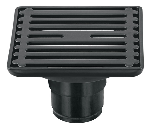 Resumidero Cuadrado 4 X 4 , Acero Inoxidable, Negro 47650