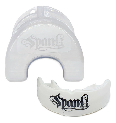 Protetor Bucal Profissional Boxe Dente Termo Ajustável Spank Cor Branco Sabor Sem sabor