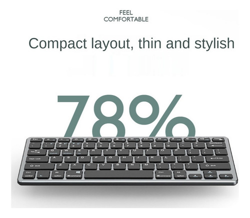 Teclado Inalámbrico Bluetooth For Macbook Ios iPad Mac