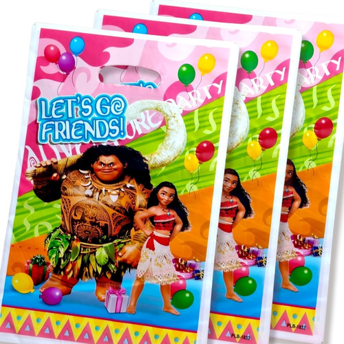 Bolsa Cotillon Princesa Fiesta Disney Moana Maui Piñata 