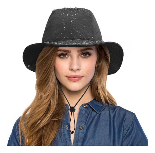 Sombrero Impermeable De Lluvia Para Mujer, Sombrero