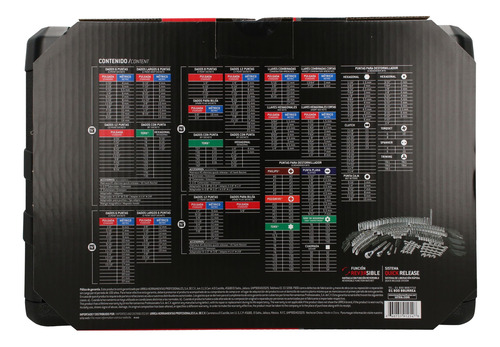 Juego Combinado De Herramienta Para Mecánico Con Caja Plásti