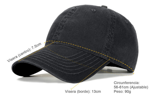 Gorra De Béisbol - Gorra Ajustable 100% Algodón Gorra