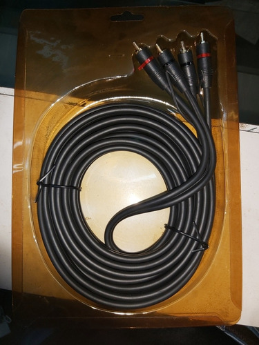 Cables De Audio 2 Rca A 2 Rca Blindado Con Remoto 4,5mts