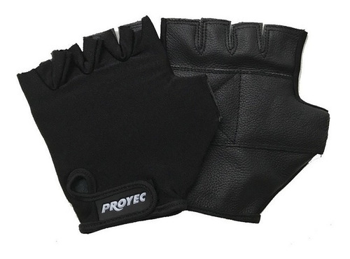 Guantes Gimnasio Gym Proyec Ecocuero Lycra Manopla Importado