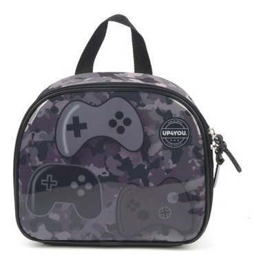 Lancheira Termica Games La37783up-cz Camuflada Cinza 