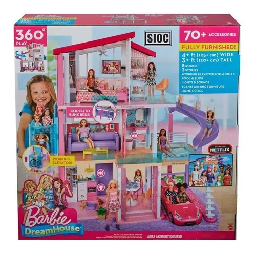 Barbie House Dream Mansion con muebles de 1 25 m Gnh53 9444