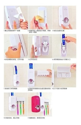 Dispensador De Pasta Dental Con Organizador De Cepilos!!!