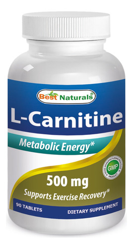 Best Naturals L-carnitine 500 Mg , 90 Tabletas