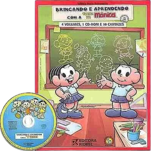 Brincando E Aprendendo Com A Turma Da Mônica - 4 Vols + Cd