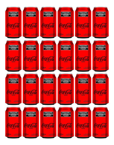 Coca Cola Lata 354ml Zero Pack X24 Gaseosa Zetta Bebidas