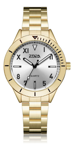 Reloj Analogico Sumergible Zoea Mod.9488  Dama O Caballero 