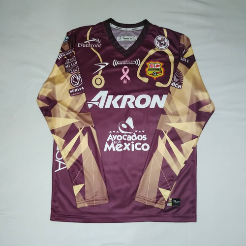 Jersey Atlético Morelia Keuka Portero 2020 Manga Larga Vino