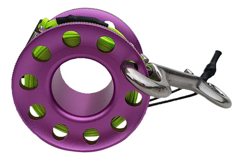 2pcs Carrete De De Buceo Con Clips De Doble Extremo 15 M
