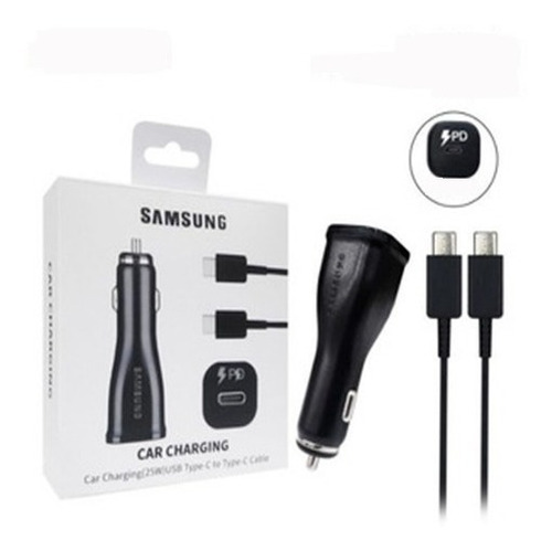 Cargador Para Carro Samsung Con Cable Tipo C