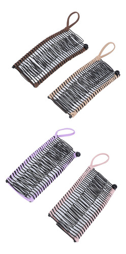 Peines Elásticos Clincher, 4 Piezas, Pinzas Para El Pelo Tip