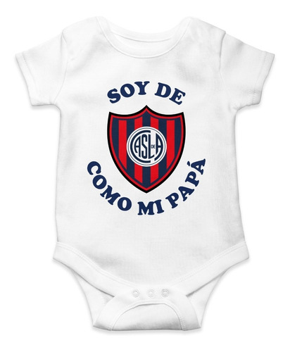 Body Para Bebé San Lorenzo Almagro Como Mi Papá Algodón