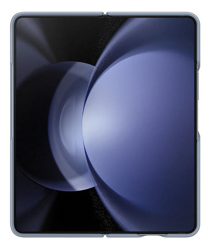 Capa Protetora Samsung Couro Galaxy Z Fold5 Cor Azul-claro