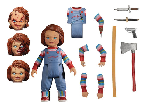 Child's Play Chucky 5 Points Deluxe Figure Set Mezco Toyz