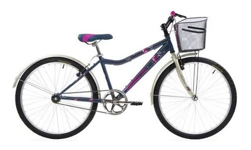 Bicicleta Mujer Montaña Kyra R26 1v Acero Azul Oro Benotto