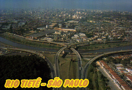 Sao-46510- Postal Sao Paulo, S P- Marginal Rio Tiete