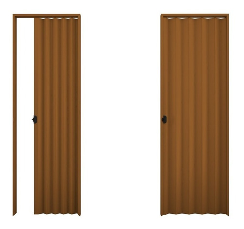 Puertas Plegables Pvc Marrón 0.90 X 2.10 - Smf