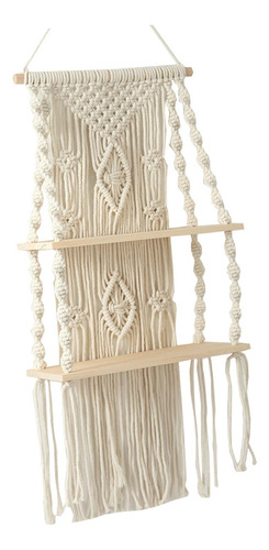 Macrame Bohemio Tapiz Estante Para Colgar En La Estilo A