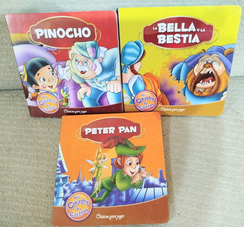 Mis Cuentos De Cartón.clásicos Para Jugar. Lote X 3 Juntos. (Usado)