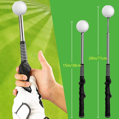 Entrenador De Swing De Golf, Palo Correa De Entrenador Negro