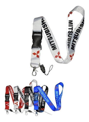 Lanyard Mitsubishi Llavero Para Autos Y Más