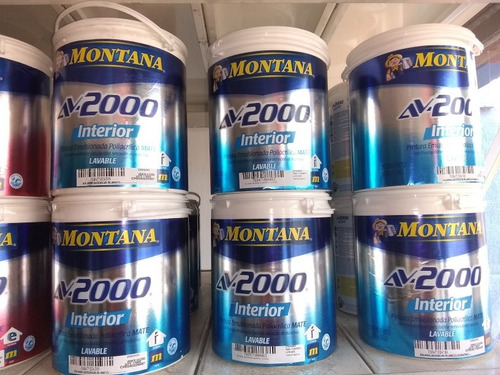 Pintura Montana Av200 Interiores, Exteriores, Brillo De Seda