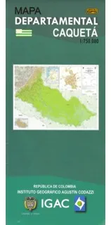 Mapa Departamental Topográfico De Caquetá (plegado)