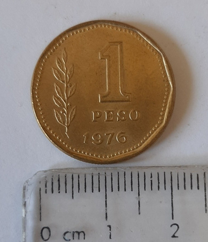 Moneda Argentina 1 Peso Año 1976 