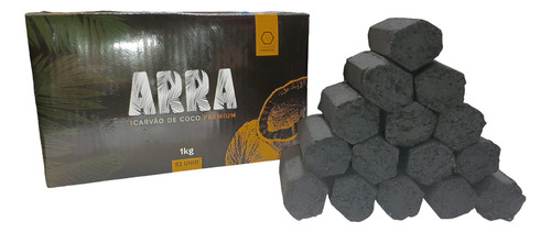 Carvão De Coco Hexagonal Premium Arra 1kg