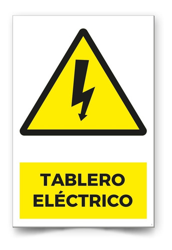 Señalética Tablero Electrico 30x20cm Trovicel