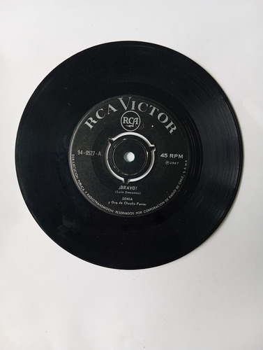 Vinilo Single De Sonia - Bravo -( N132 (Usado)