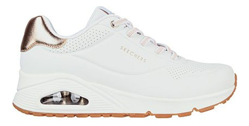 Tenis Skechers Uno Deportivo Memory Comodo Blanco 155196