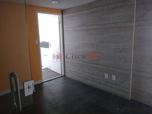 Imagem 1 de 30 de Sala Comercial Em Condomínio Com 146,50 M2 De Área Útil, 4 Wc´s, 4 Vagas No Bairro Paraíso, Santo André. - 3947
