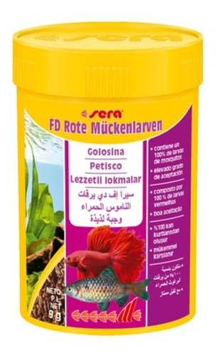 Sera Larvas De Mosquito 100 Ml Comida Peces - Aquarift