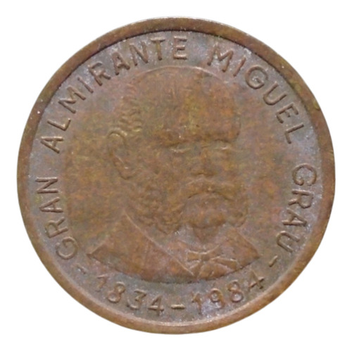 Nvs-moneda Perú 100 Soles De Oro 1984 - Rt2#3 (Usado)