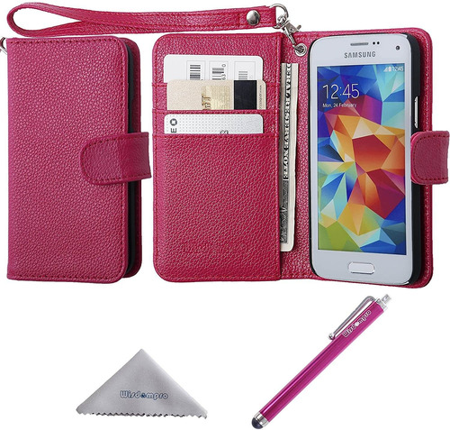 S5 mini Case, Wisdompro Premium Pu 2-en-1  De Proteccion 