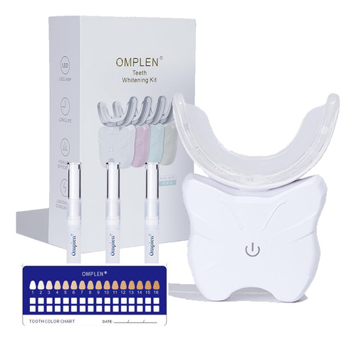 Kit De Blanqueamiento Dental Con Bandeja De Luces Led Para D