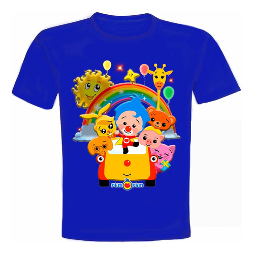 Poleras Plin Plin Personajes 100% ALG. Niños/as