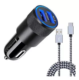[5.4a/30w] Fast Car Charger Type C 6ft Cable For Samsung Ssb