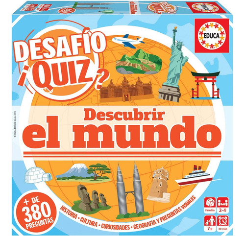 Juego Preguntas Desafío Quiz Descubrir El Mundo Educa 18218